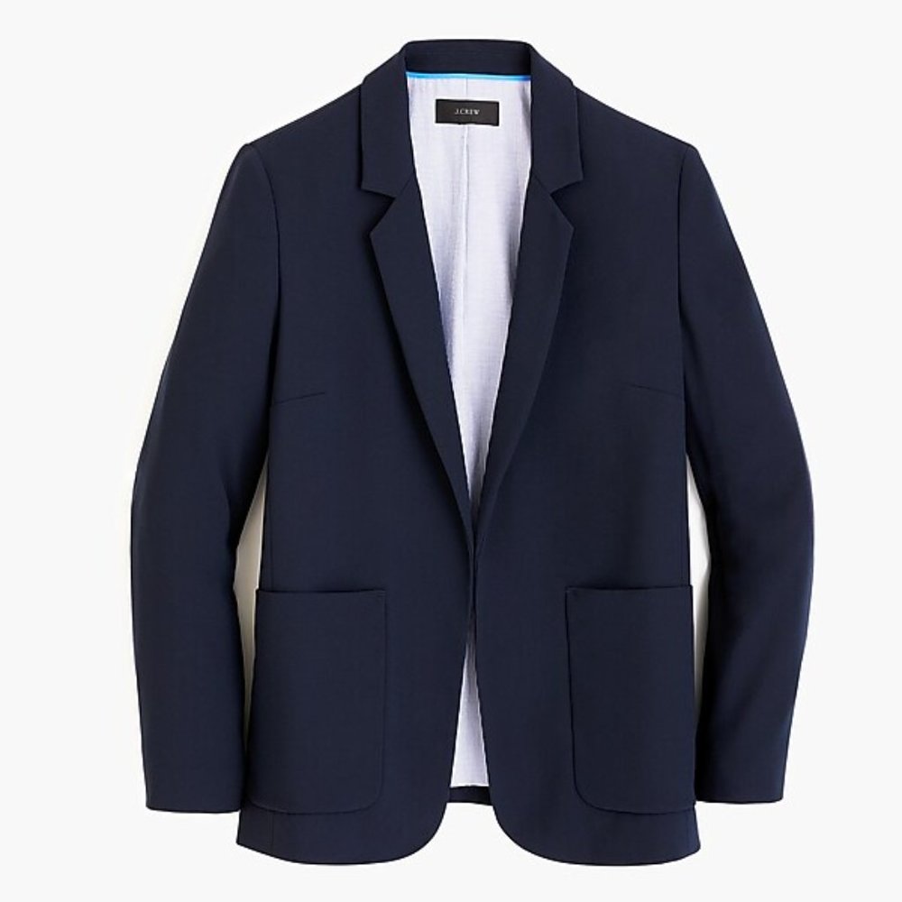 NWOT- J Crew - Navy Open-front blazer